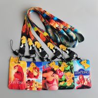 Disney Cartoon Anime The Lion King Neck Strap Lanyards Keychain Holder ID Card Pass Hang Rope Lariat Jewelry Kids Gifts