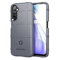 MHI681 Caseสำหรับrealme 6 RUGGED SHIELD Square Grid Texture TPU COVERสำหรับrealme 6