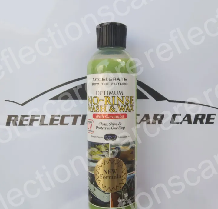 OPTIMUM NO RINSE WASH & WAX 8oz (GREEN) NEW FORMULA Lazada PH