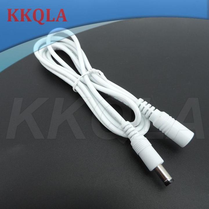 qkkqla-10x-1-1-5-5m-white-black-dc-power-supply-male-to-female-connector-cable-extension-cord-adapter-plug-20-22awg-5-5x2-1mm-for-strip