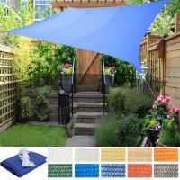 Sapphire Blue Hi-Quality Thicken Densified HDPE Sunshade Net Garden Pergola Sun Shade Sail Terrace แรเงาผ้า Gazebo กันสาด