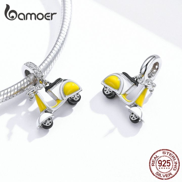 g2ydl2o-bamoer-จี้กําไลข้อมือ-เงิน-925-รูปรถจักรยานยนต์-สีเหลือง-diy-bsc136
