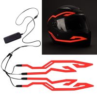 Great Bright Convenient Night Riding LED Light Flashing Sticker for Motorcycle Helmet Signal Sticker Helmet Light Strip