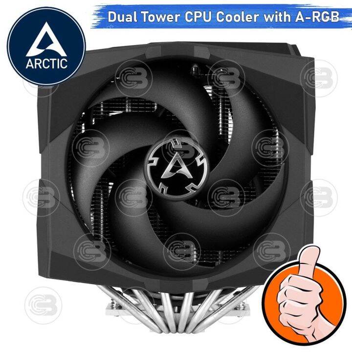 coolblasterthai-heat-sink-arctic-freezer-50-dual-tower-cpu-cooler-with-a-rgb-lga1700-ready-ประกัน-6-ปี