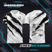 2023 JERSEY BAJU GAMING TIM EVOS ESPORT WHITE BLACK VERSION / FREE FIRE / MOBILE LEGENDS / AOV / PUBG FREE NICKNAME - ANNAQUEEN