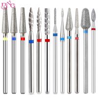 BNG 31 Types Hot Diamond Nail Drill Bit 3/32 quot; Rotary Cuticle Burr Manicure Cutters Drill Accessories Nail Art Tools Mills