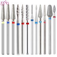 2pcs/lot Manicure Nail Bits for Electric Drill Diamond Milling Cutter Manicure Pedicure Nail Cuticle Cutter Burr Nail Drill Bits