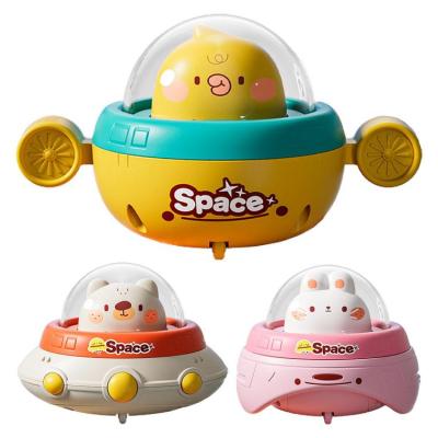 Press and Go Car Cartoon Animal UFO Inertia Car Toy Space Theme Friction Powered Cars Play Vehicles for Kids Boys and Girls calm