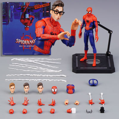 SV-Action SPIDER-MAN INTO THE SPIDER-VERSE SPIDER-MAN / PERTER B PARKER Model Action Figure Toys For Kids Gift