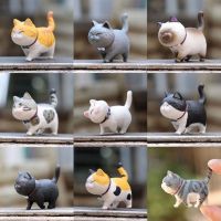 Hot Sale Simulated cute kitten doll mini ornaments 9 bell cat figures desktop car decoration