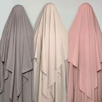 【YF】 Hijab Scarf Muslim Women Shawl Easy Plain Hijabs Scarves Headscarf Woman Turban Ramadan Prayer Eid Dubai Turkey African