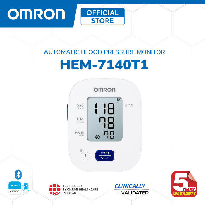 OMRON HEM-7140T1 Automatic Upper Arm Blood Pressure Monitor BP Digital
