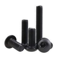 M3 M4 M5 Black A2 70 304 Stainless Steel Button Head Hex Hexagon Socket Screw ISO7380 Pan Round Head Allen Bolts