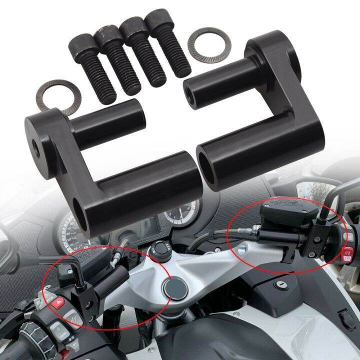 Adjustable Aluminum Motorcycle Back Move Handlebar Risers Mount Clamps ...