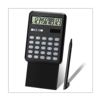 Handwriting Portable Basic Calculator with Writing Pad, 12 Digits Desktop Pocket Calculator for Office Home School Black