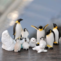 BAIUFOR 1set Penguin Iceberg Seal Model, Winter Figures Landscape , Miniature Figurine Toy for Children Gift Birthday Home Decor