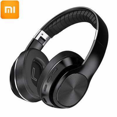 ZZOOI Xiaomi 2022 Wireless HiFi Headphones With Mic Foldable Over Ear Bluetooth 5.0 Headphone Support TF Card/FM Radio for Phone PC