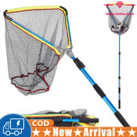 Foldable Fishing Net Fly Fishing Net Telescopic Aluminum Pole Handle Folding Fishing Net For Freshwater Saltwater Fishing