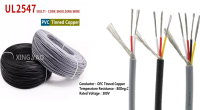 ลวด20AWG สายแบบป้องกันการรบกวนฟอยล์3แกนอลูมิเนียมถักเปียทองแดงกระป๋องสายแบบป้องกันการรบกวนสำหรับเครื่องเสียง UL2547 2เมตร