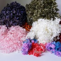 hotx【DT】 Preserved Hydrangea Little Leaves Office Flowers Wedding Decoration