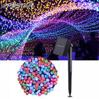 8โหมดแสงอาทิตย์ String ไฟ LED กันน้ำ12M 22M 32M Solar Fairy สายไฟกลางแจ้งแต่งงานในสวน Christmas Light