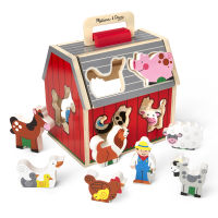 [บล๊อดหยอดสัตว์พกพา] รุ่น 30149 บล๊อกหยอดรูปสัตว์ฟาร์ม Melissa &amp; Doug Take-Along Sorting Barn รีวิวดีใน Amazon USA มีหูหิ้ว ชิ้นใหญ่จับถนัด มาลิซ่า 2-4 ขวบ