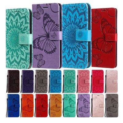 「Enjoy electronic」 Etui Leather Wallet Flip Case For Xiaomi 11 Lite 5G NE 12 11T Pro Mi POCO X4 Pro X3 Nfc F3 GT Butterfly Pattern Phone Cover Bags