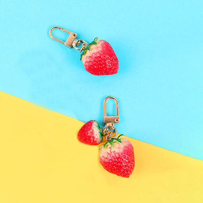 Handbag Chains Car Cartoon Pendant Female Jewelry Pineapple Imitation Fruit Strawberry