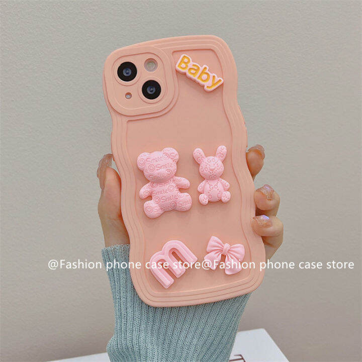 phone-case-เคส-samsung-galaxy-s23-s22-s21-fe-ultra-s23-plus-5g-a04-a04e-a04s-เคสตุ๊กตาหมีลายคลื่นขนาดใหญ่แบบเรียบง่าย-samsung-a03-core-a03s-a02-a02s-a10s-a20s-a21s-a30s-a50s-คุณภาพสูงฝาครอบแบบนิ่มที่เ