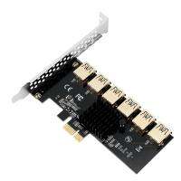 Gazechimp Pci-E 1ถึง6ช่องเสียบ USB การ์ดไรเซอร์ Pci-E 1x To 6x สำหรับเครื่องขุดแร่ Btc