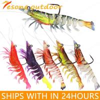 1Pc Soft Simulation Shrimp Prawn Lure Hook Crankbaits 9cm12g Fishing Tackle Fishing Lures Artificial Bait Wobblers For Trolling Accessories