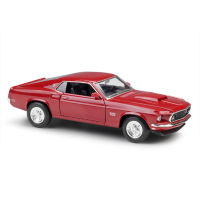 สีแดง1:24 Scale โลหะคลาสสิกรถ Diecast รุ่น1967 Ford Mustang Boss 429ของเล่นคอลเลกชันของเล่นสำหรับเด็ก