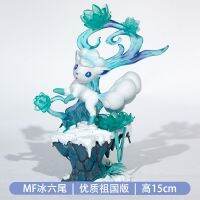 TAKARA TOMY POKEMON GK ICE Vulpix วิวัฒนาการสถานการณ์ทักษะที่ไม่ซ้ำกันตุ๊กตาขยับแขนขาได้รูปแบบตัวตุ๊กตาแอคชั่นตุ๊กตาขยับแขนขาได้ S