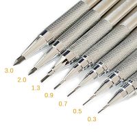 0.3 0.5 0.7 0.9 1.3 2.0mm Mechanical Pencil Set Full Metal Art Drawing Painting Automatic Pencil with Leads Office School Supply Wall Chargers