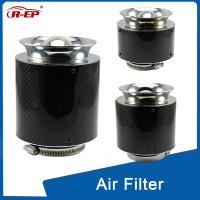 R-EP Air Filter Car Universal High Flow 76mm3inch Cleaner High Performance for Cold Air Intake Carbon Cover Sports Air Filter