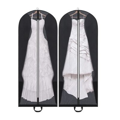 Bridal Wedding Gown Dress Garment Bag Wedding Gown Garment Bag Foldable Portable Travel Covers Garment Bags Hanging Luggage Storage with Pockets