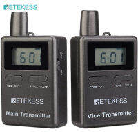 Retekess TT105แบบพกพาสองทางวิทยุพร้อมไมโครโฟนชุดหูฟัง,ช่วง328ft แบบชาร์จไฟได้,ระบบไกด์นำเที่ยวขนาดเล็กที่ใช้สำหรับ Hajj และ Umrah สำหรับคริสตจักร,โรงงาน,โรงเรียน (1หลักและ1รองเครื่องส่งสัญญาณ)