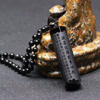 Jadery Buddha Pendant Necklace Bodhisattva Amulet Talisman Made of Obsidian Gemstone Bella Jade Bead Chain Necklace Drop Ship