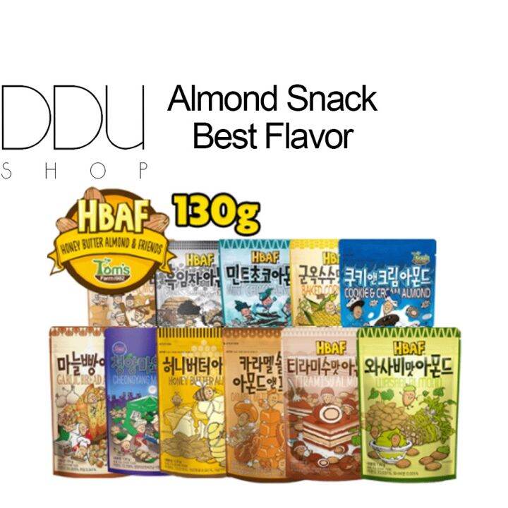 HBAF Tom's Farm Korean Honey Butter Almond 120g, 190g Lazada Singapore