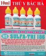 1 hộp 10 lọ SULFA-TRI 186 loại 10ml Chuyên dùng cho gà, vịt, ngan, cút