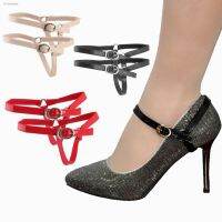 ₪✼ 2PCS Detachable Leather Shoe Straps Band For Holding Loose High Heeled Shoes New