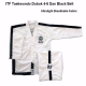 ITF Taekwondo 1-6Dan Ultralight Breathable สีขาวชุดเสื้อผ้าแขนยาวฟิตเนสการฝึกอบรม Dobok เย็บปักถักร้อย Gi คาราเต้