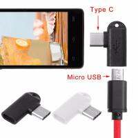 1Pc 90องศา Type C ชายกับ Micro USB หญิง Data Sync Charge Converter Adapter สำหรับศัพท์ Android แท็บเล็ตแล็ปท็อป