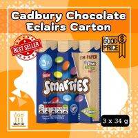 Best Seller Nestle Smarties 3x34g เนสท์เล่ สมาร์ทตี้ 3x34g มิลค์ช็อกโกแลตเนื้อเนียนเคลือบเปลือกน้ำตาลกรอบสีสันสดใส Best Price