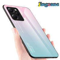 Jingsanc สำหรับ Xiaomi POCO X5 Pro 5G ไล่ระดับเคสโทรศัพท์9H กระจกเทมเปอร์ทีพียูอ่อนมีสีเคสมีขอบฝาครอบป้องกัน Poco X5 Pro 5G