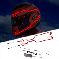 ♕ Motorcycle Helmet LED cold light Strip EL Waterproof Sticker 4 Flashing Warning Lights Night Riding Helmet Motor Accessories