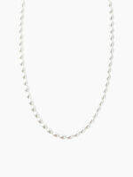 Cider Oval Faux Pearl Necklace