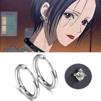 【YP】 NANA Stud Earrings Anime Punk Band Blast Round Earring Hiphop Fashion Jewelry B208