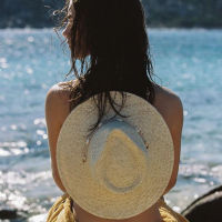 2022 Women Shell Necklace Beach Hats Ladies Paper Straw Woven Fedora New Chin Strap Finished Hat With Beads And Seashells