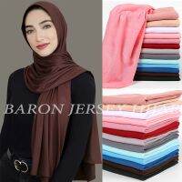 【Miki Xinyuan】180X80CM PremiumJerseyScarf Foulard Femme ขนาดบวก HijabsShawls Soild ผ้าฝ้ายผ้าคลุมศีรษะสำหรับผู้หญิง